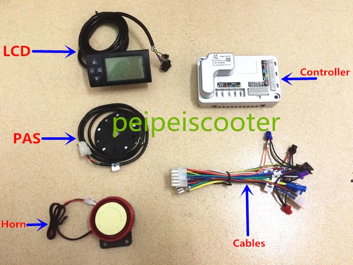 

brushless dc motor controller ebike conversion kit with display and PAS diy-01