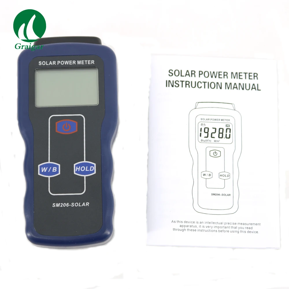 

Optical Solar SM206 Light Meter of Solar Radiation Measurement Power Meter