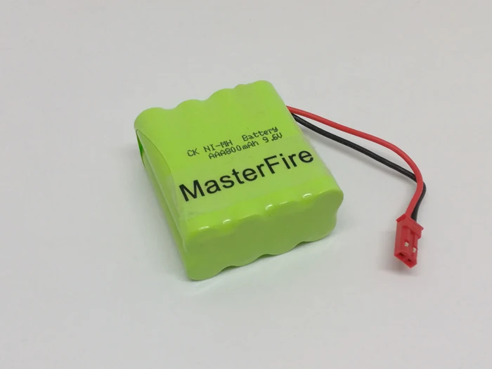 MasterFire Ni-MH AAA 9,6 V 800mAh Ni-MH аккумулятор Пакет перезаряжаемых батарей с JST вилки