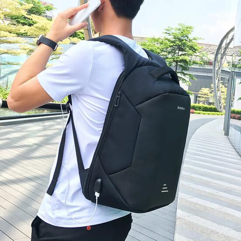 Men 15.6Inch Laptop Backpack Anti Theft Backpack Usb Charging Men School Notebook Bag Oxford women Waterproof Travel Backpack