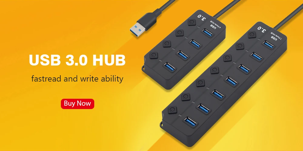 Usb-хаб 3,0 высокое Скорость 4 7 Порты и разъёмы USB 3,0 концентратор с ЕС/США Мощность адаптер Мульти USB разветвитель ВКЛ/ВЫКЛ для ноутбука MacBook