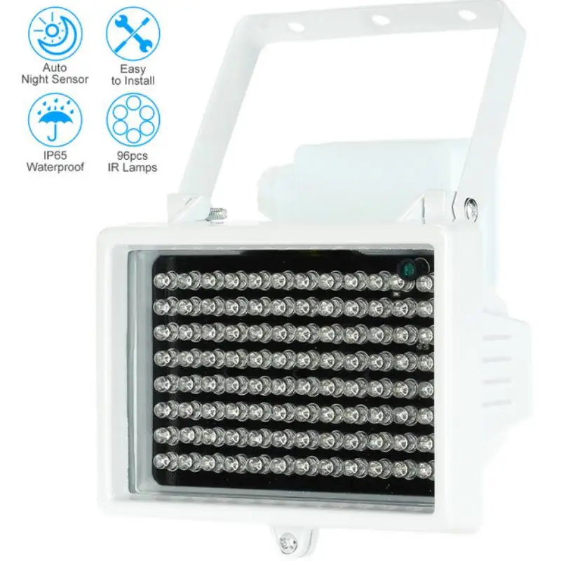 

96PCS LEDs illuminator Light IR Infrared Outdoor Waterproof Night Vision Assist LED Lamp For CCTV Surveillance Camera