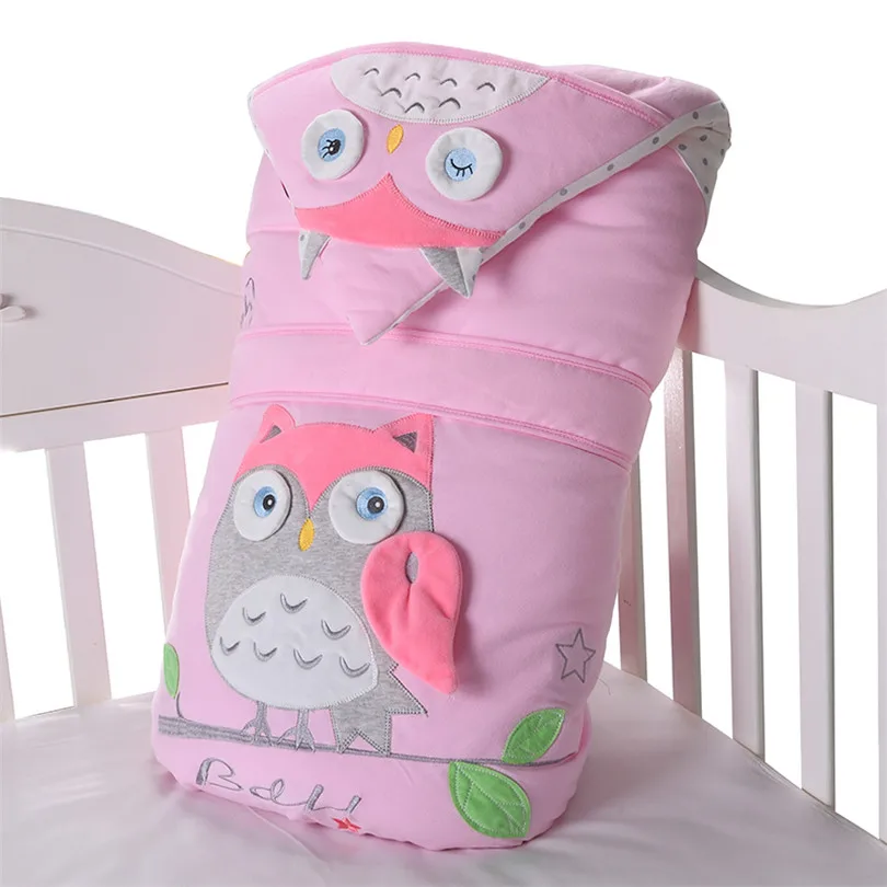 

Warm Thicken Baby Blanket Swaddle Detachable Liner Swaddleme Newborn Sleepsack Cartoon Infant Four Season Useable Sleeping Bag