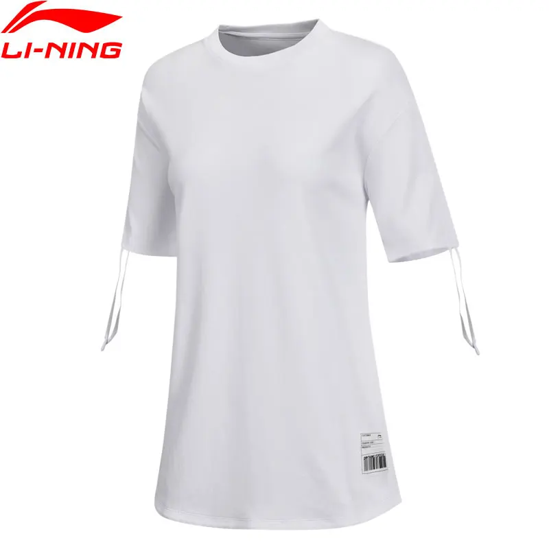 

(Clearance) Li-Ning Women's The Trend T-Shirt Comfort 100% Cotton Loose Fit LiNing Sports Tees Tops T-shirts AHSN446 WTS1451