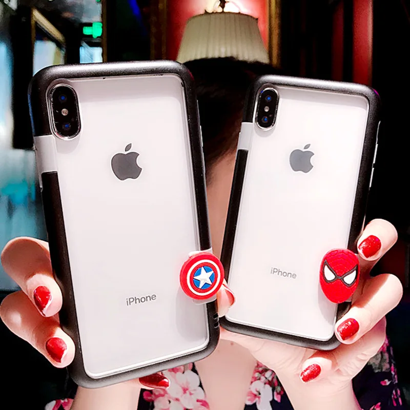 

High Quality Soft Silicone Shockproof Cover Protector Case for Apple iPhone 7 Plus X 8 6 xr xs max Coque Funda Clear 360 Bumper
