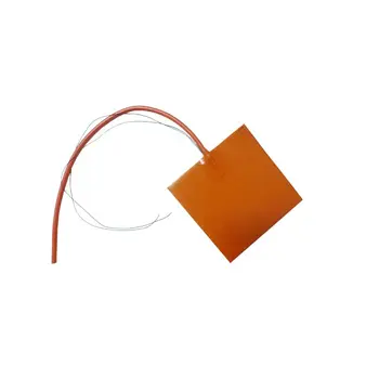 

500 * 500 * 1.5mm 3D printer heated bed silicone heater pad with 100 k thermistor adhesive back