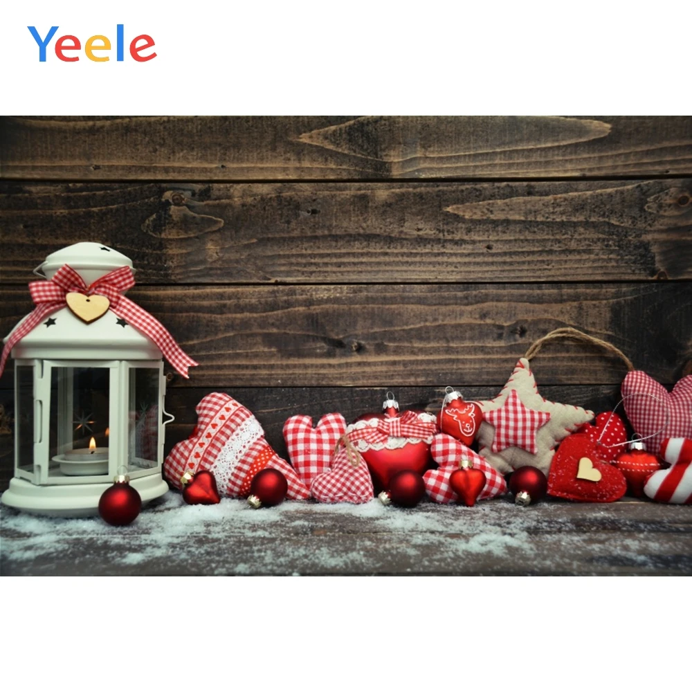 Yeele Счастливого Рождества фотостудия фонарь деревянный декор фоны для