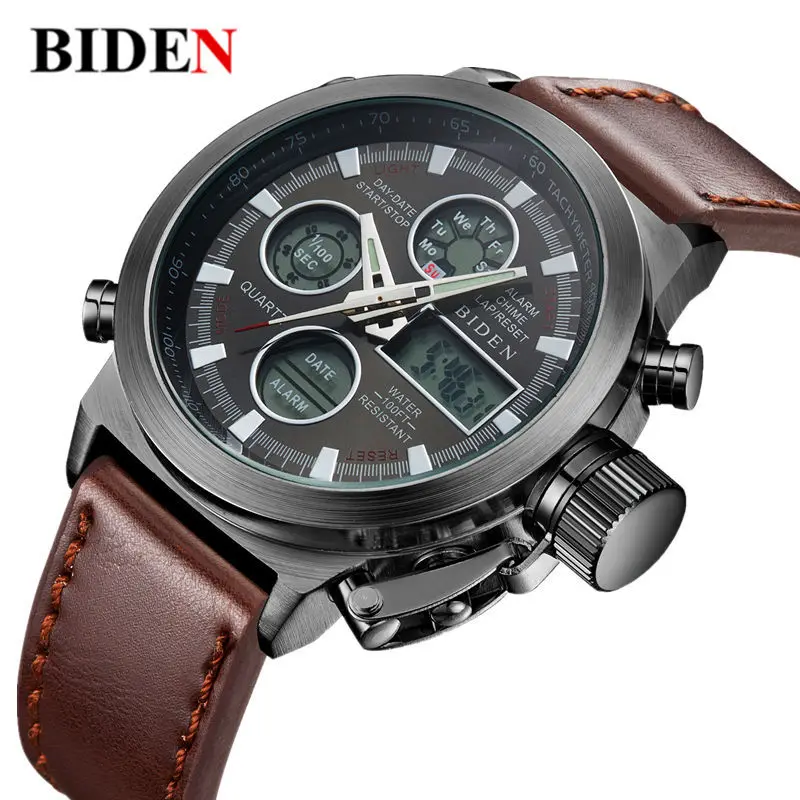 Prix pour Multi-fonctionnelle montre étanche vente Chaude hommes dans le Sport de Plongée affichage LED montre-bracelet De Mode Casual bracelet En Cuir Prix pour Multi-fonctionnelle montre étanche vente Chaude hommes dans le Sport de Plongée affichage LED montre-bracelet De Mode Casual bracelet En Cuir
