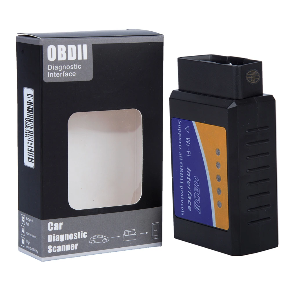 Best New ELM327 WiFi with PIC18F25K80 Chip Wireless OBDII Diagnostic Tool For IPhone Android PC ELM 327 V1.5 Auto Scanner Code Reader