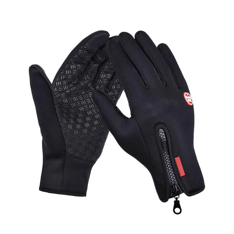 Уличные спортивные походные зимние велосипедные перчатки для мужчин и женщин ветрозащитные мягкие тёплые перчатки из искусственной кожи