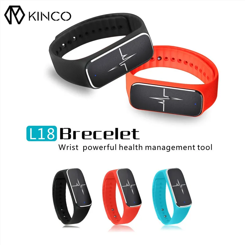 L18 Bluetooth 4 0 Heart Rate Blood Pressure Sleep Monitor Tracking Steps Support Smart Wristbands Bracelet
