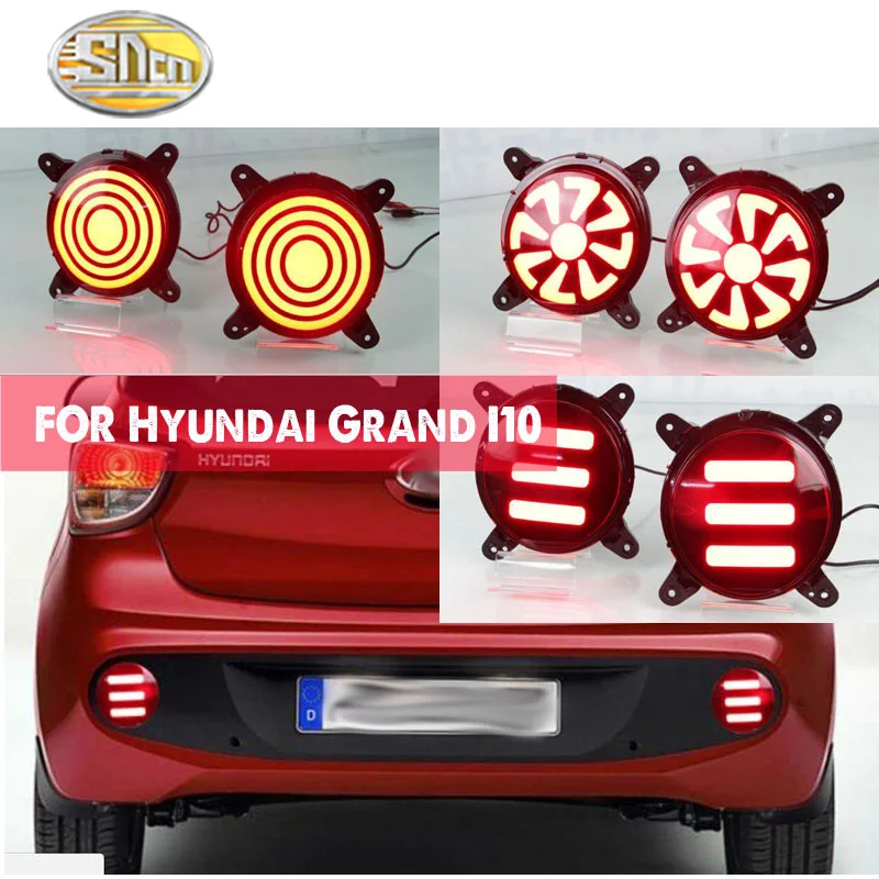 

For Hyundai Grand I10 2017 2018 Multi-function 12V LED Reflector Lamp Rear Fog Lamp Taillight Rear Bumper Light Brake Light