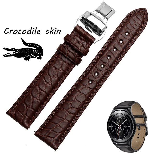 For Samsung Gear s2 Classic Quality Crocodile skin Watch