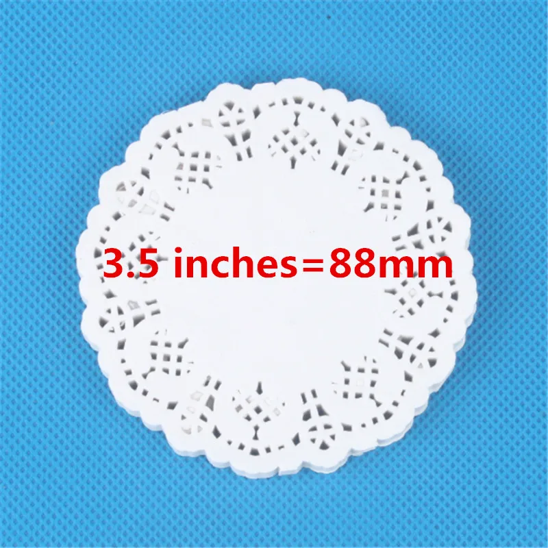 100pcs 4.5Inch Diameter 114mm 11Colors Vintage Lace Round Paper Doilies  Scrapbooking Craft Doyley for Christmas Decoration