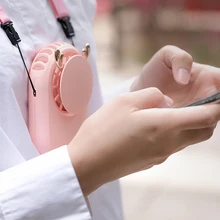 Милый олень шеи веер 1800 mAh встроенный аккумулятор Перезаряжаемый открытый летний Вентилятор охлаждения 3 регулировки скорости