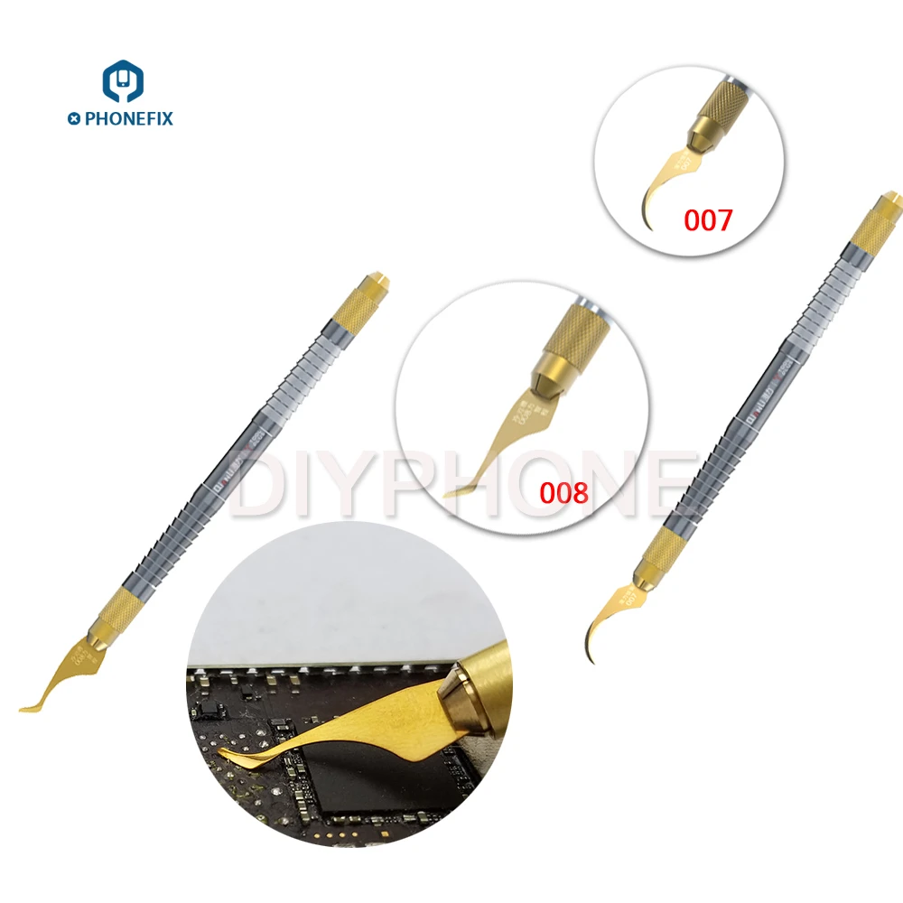 Qianli 007 008 cpu IC нож для удаления клея с тонким лезвием для материнской платы BGA чип для очистки клея инструмент для удаления клея