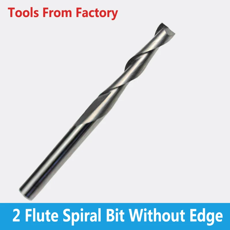 

1pc 4 mm SHK 2 Flutes CNC Milling Tools, Engraving Cutter, Wood Carving Bits, Drill Blade for Cutting MDF, Acrylic without edge
