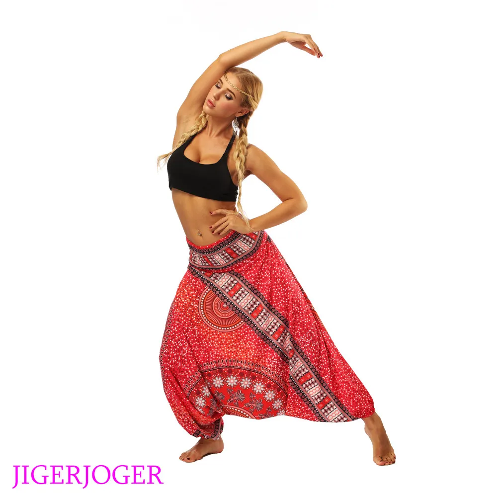 JIGERJOGER 2018 красные галактические Цветочные Леггинсы для йоги штаны отдыха шащие