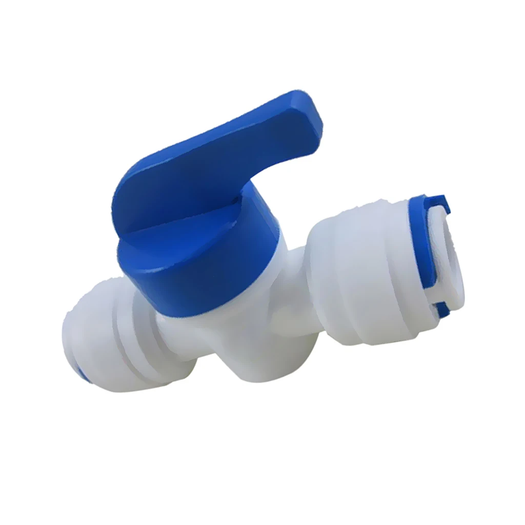 3/8'' OD Tube Ball Valve Quick Connect Shut Off for RO Water Reverse Osmosis