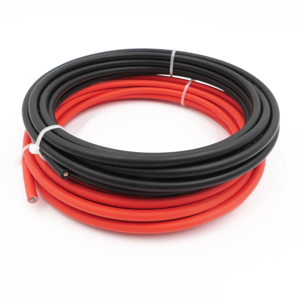 Солнечный Кабель 20 м 4 мм2 12 AWG 10 метров черный отрицательный красный