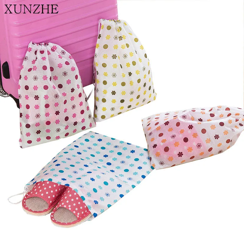 Xunzhe 2 шт. дома-ткани drawstring Костюмы Сумки для хранения Организация путешествий Портативный пыли обуви чехол для хранения