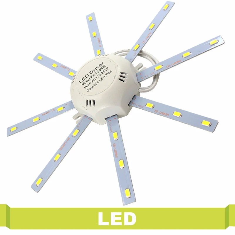12 Вт 16 24 модифицированный источник света лампа пластина Осьминог 5730 SMD LED PCB планка