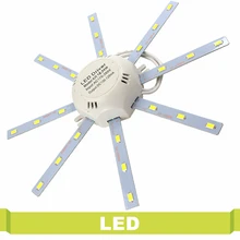 12W 16W 24W Modified Light Source Lamp Plate Octopus 5730 SMD LED PCB Ceiling Lamp Plate Cold White for Round Kitchen Bedroom