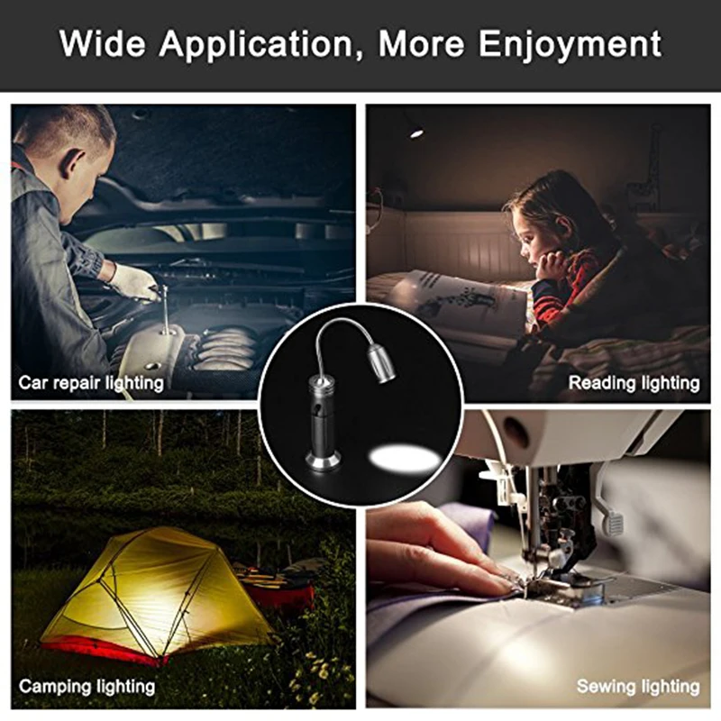 2-PCS-Practical-BBQ-Grill-Barbecue-Light-Outdoor-Magnetic-Base-Camp-Lights-Heat-Resistance-Lamp-Flexible-Gooseneck-Flashlight18