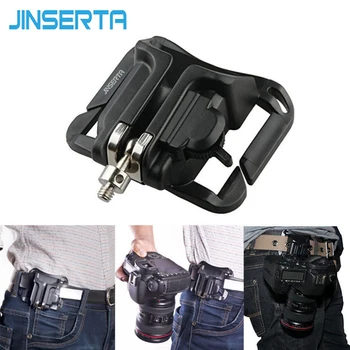 

JINSERTA Fast Loading Hanger Quick Release Camera Holster Waist Belt Buckle Button Mount Clip Camera Video Bags For DSLR Camera