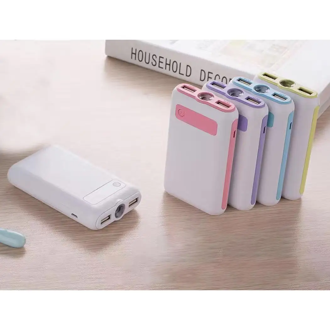 Мода портативный большой емкости двойной USB выход powerbank цифровой дисплей дома
