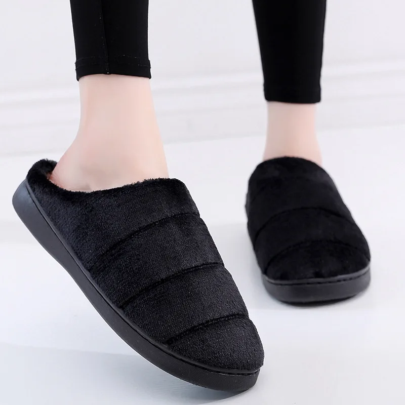 

Indoor House Slipper Soft Plush Cotton Cute Slippers Shoes Non-Slip Floor Home Furry Slippers Women Men Couple Shoes For Bedroom