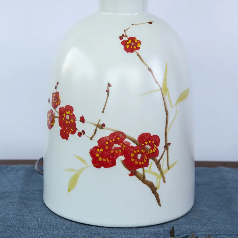 China Antique Living Room Study Retro Vintage Table Lamp Porcelain Ceramic Table Lamp wedding decoration office table lamp (2)