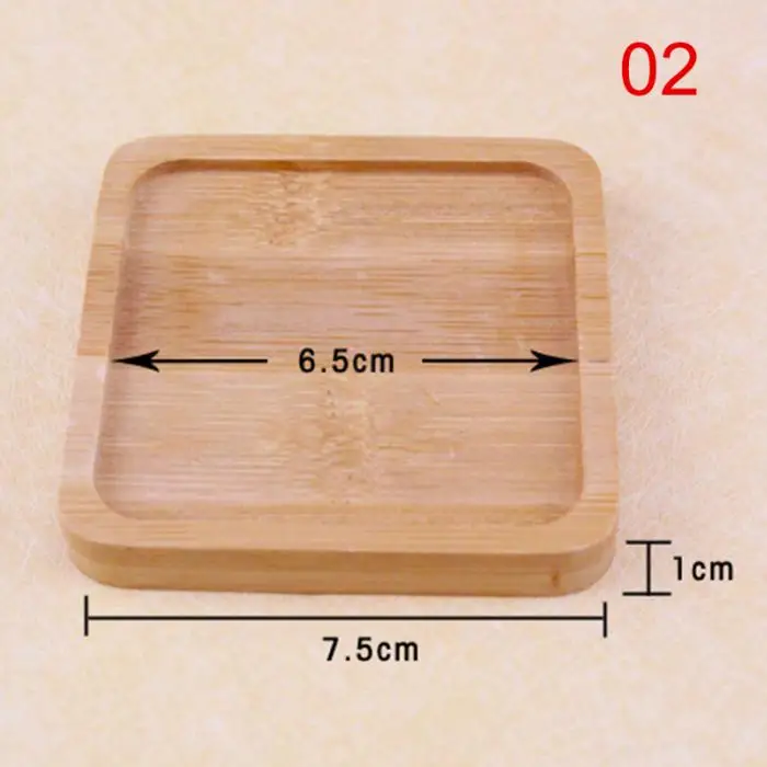 Поднос бамбуковый цветочный горшок бонсай Садоводство домашний квадратный аксессуары практичный подстаканник LBShipping
