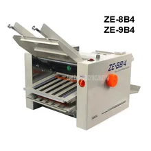 ZE-8B4/9B4 автоматическая машина для складывания бумаги, бумажная папка, 4 складных лотка для инструкции, скрепляющая машина, максимальный размер 31*70/21*42 см