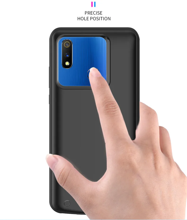 

2019 6500mAh Portable Power Bank Power Case For OPPO Realme X External Battery Pack Backup Charger Case