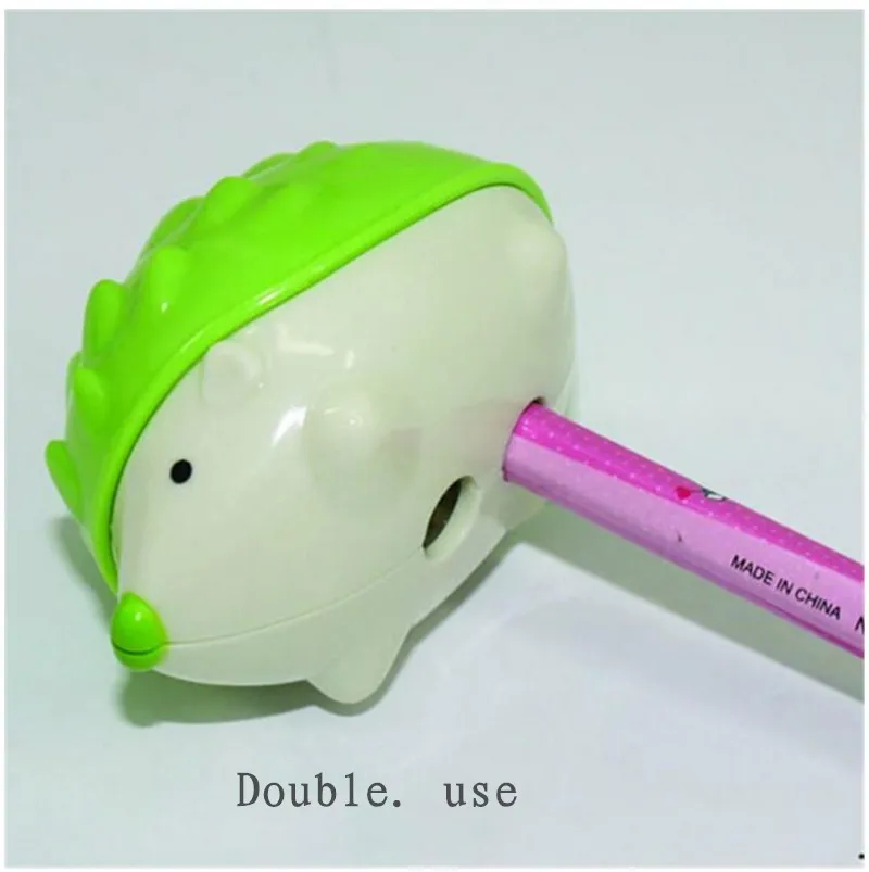 12 шт. deli ute ehog точилка для карандашей детская канцелярская двойная точилка Мини школьные принадлежности разноцветные ремешки для рыбалки нахлыстом