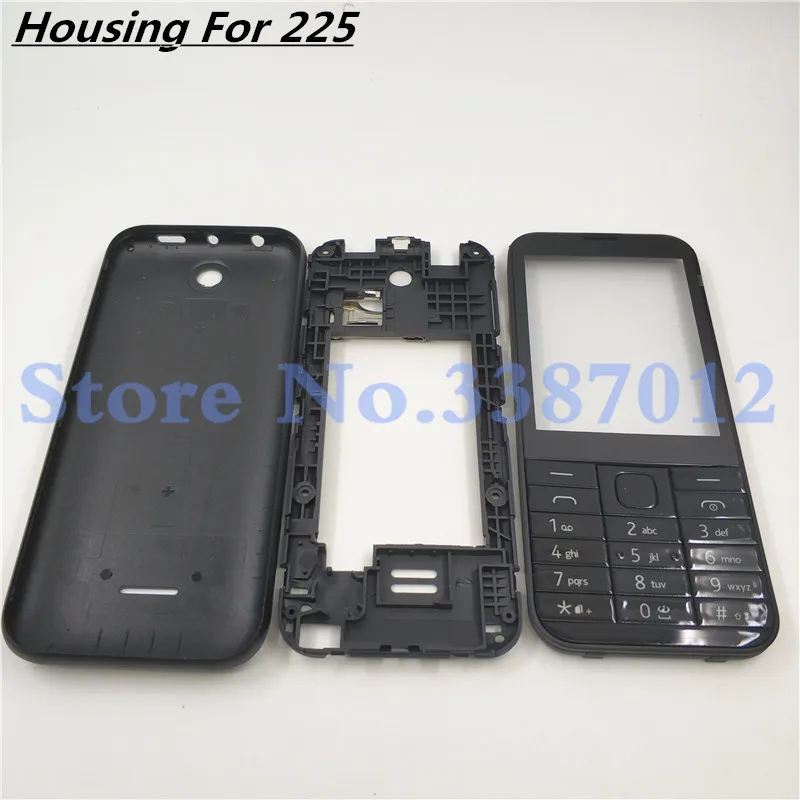 Чехол для Nokia Asha 225 N225 с английской клавиатурой и логотипом|Корпусы рамки