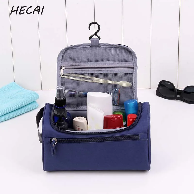 

HECAI Makeup bag Cheap Women Bags Men Large Waterproof Travel Cosmetic Bag Organizer Case Necessaries Make Up Wash Toiletry Bag