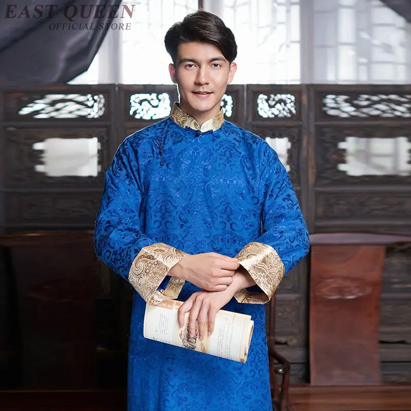 Традиционный китайский костюмы для мужчин мужской пальто Верхняя одежда oriental зима Тренч Одежда Тренч 2018 DD1142