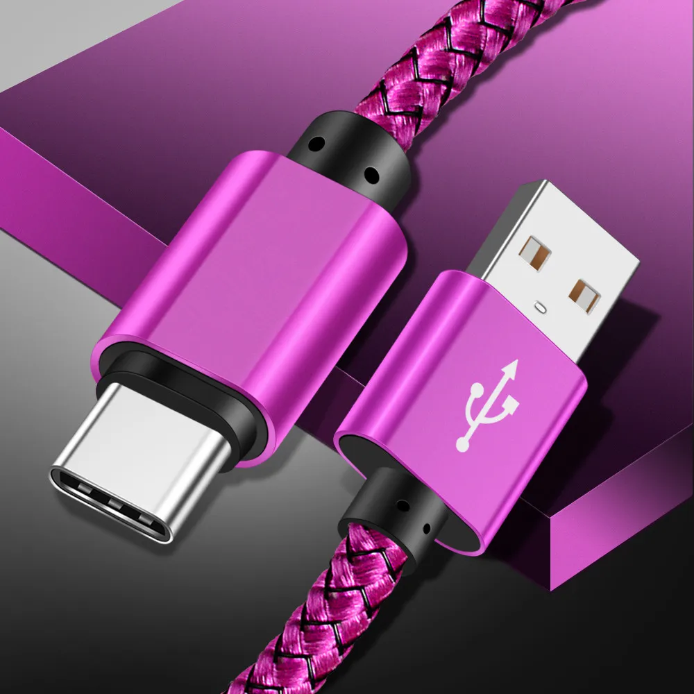 2 м Тип usb C кабель 2A быстро Зарядное устройство синхронизации данных кабель для samsung Galaxy S8 S9 S10 Примечание 10 Pro A80 A70 A50 A40 A30 A20E A7 A5