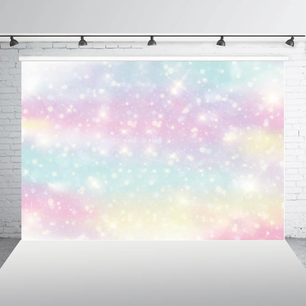 

rainbow backdrop for photographic studio birthday flash photographic background photobooth prop baby shower bokeh XT-6878