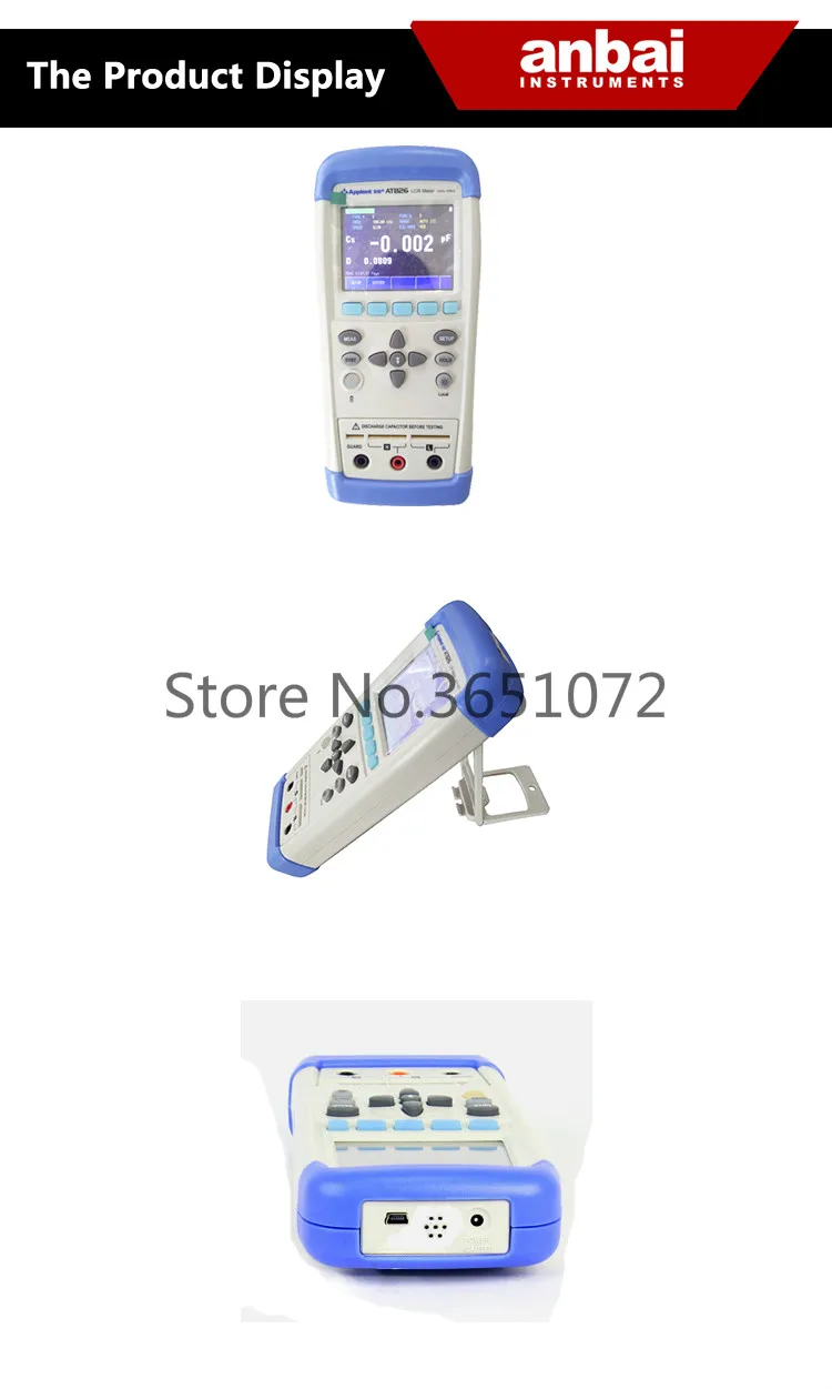 Горячая продажа AT825 ручной Цифровой LCR метр с ЖК-дисплеем