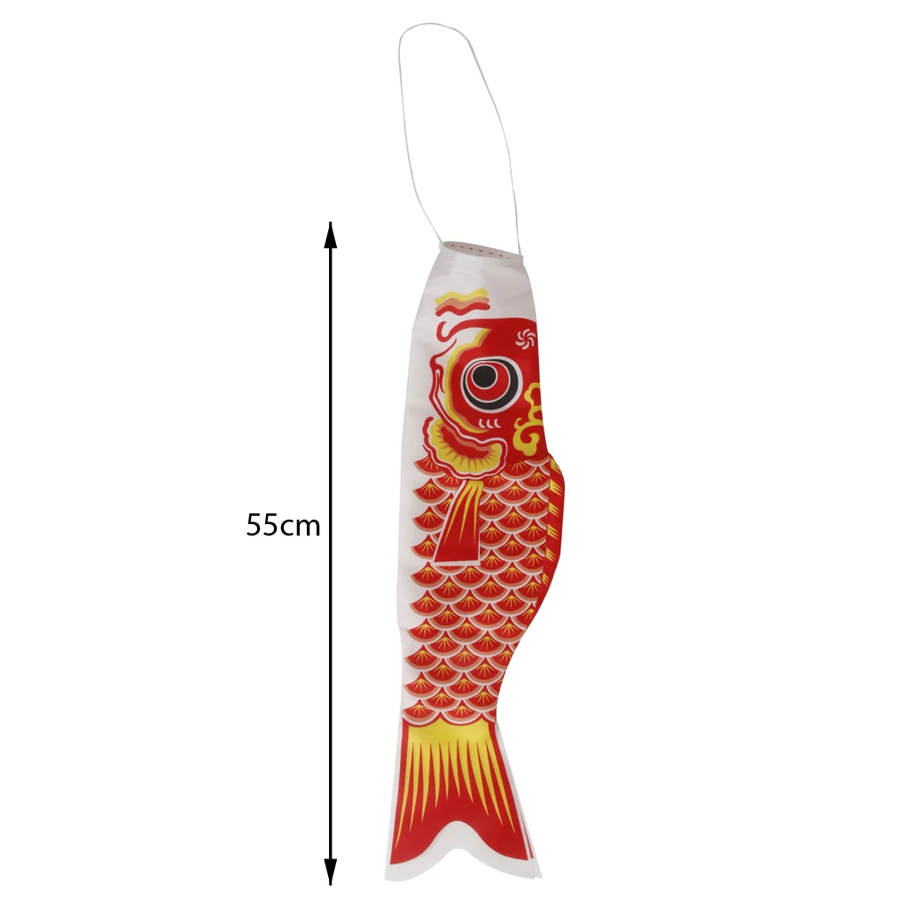 4x Japanese Windsock Carp FlagNobori Sailfish Fish Wind Streamer 55cm(22'')