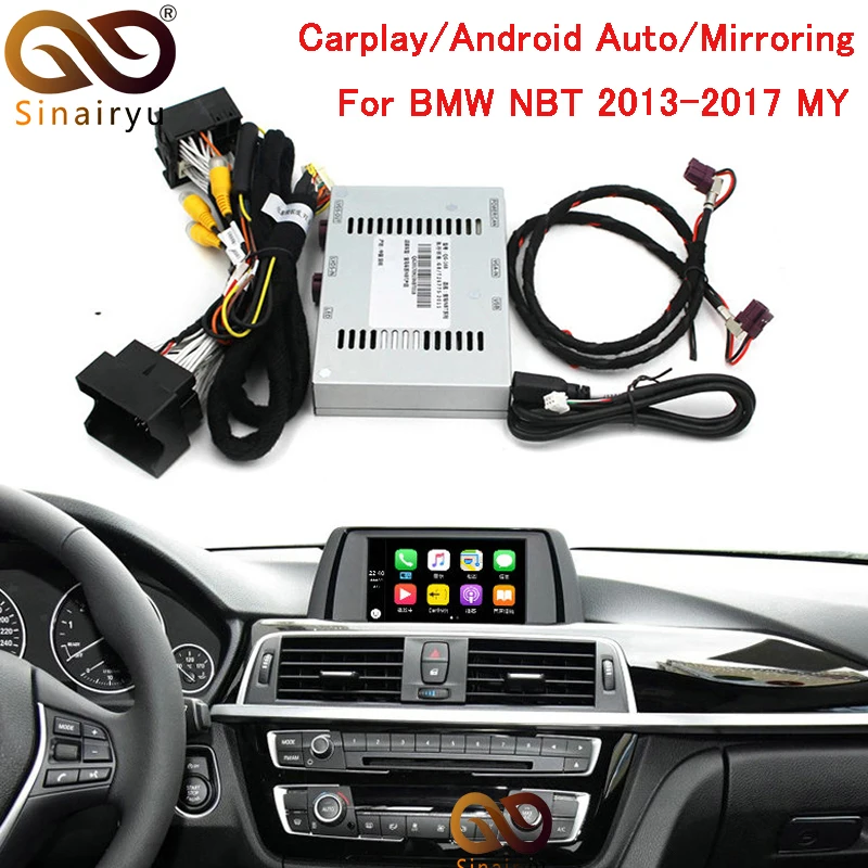 

Aftermarket F series NBT Apple CarPlay Interface Andriod Auto Mirroring Retrofit Upgrade with Reversing Camera for BMW