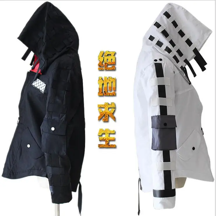  Game PUBG Playerunknown's Battlegrounds Cosplay Costumes Hooded Jacket Cloak Middle Ages Trench Hig