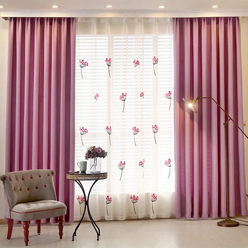 Dsinterior однотонный цвет блекаут шторы для окна спальни или гостиной - Цвет: color 2