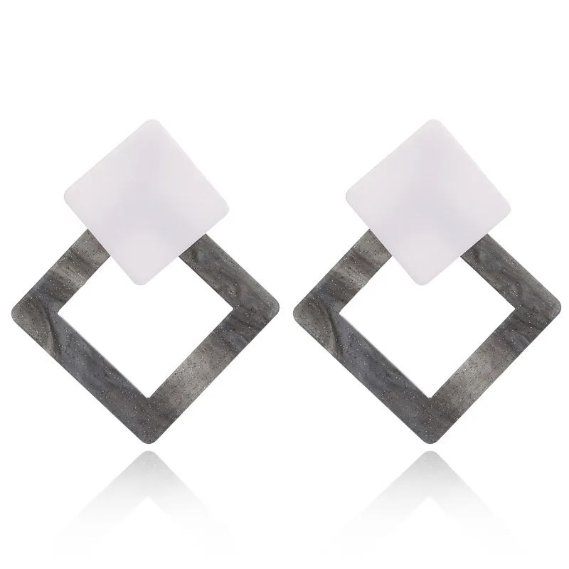 

New Fashion Trend Geometry Earrings Vintage Acrylic Drop Earrings for Women Jewelry Gift Brincos Party Jewelry