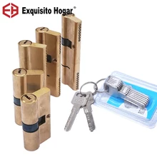 Biased-Lock Cylinder 115mm 90 Brass AB Entrance 65-70-80 Extended-Keys Lengthened-Core