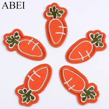 

10pcs/lot Cartoon carrot Patch Iron On Sew On Patches Embrodered patch Garments Accessories DIY Jeans Coat Bag Shoes Appliques