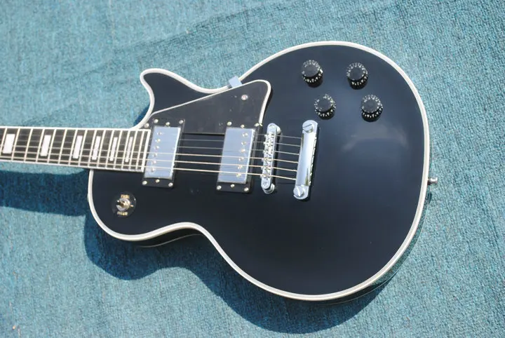 

Human 2018 custom shop ebony fingerboard frets binding electric guitar,High quality LP guitar,AAA black lp guitar,free shipping